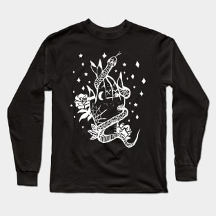 Witchy Snake Hand Goth Punk Alternative Art Long Sleeve T-Shirt